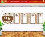 中医文化墙春夏秋冬