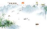 新中式背景墙