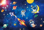 卡通星空宇航员