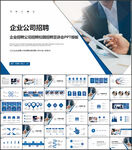 大气企业公司招聘会PPT