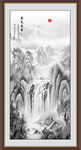 竖幅山水画