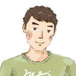 手绘男青年