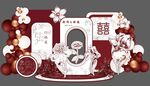 红色小香风订婚宴