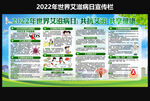 2022年世界艾滋病日宣传栏