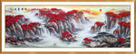 鸿运当头山水画聚宝盆