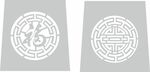 圆形花格矢量雕刻
