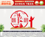 伟大建党精神文化墙