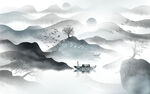 抽象山水 