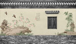 新中式花鸟形象墙
