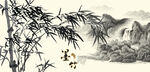 墨竹国画墨竹