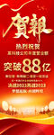 公司销售喜报易拉宝
