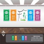 学校园企业食堂餐厅文化展板标语