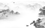 现代 高雅风景山水 tif分层