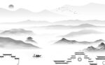 高档 最新款山水画 TiF分层