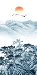 高端 风景玄关山水 tIf分层