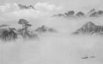 高档 现代灰色山水 TiF分层