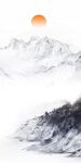 高档 简约山水玄关 TIf分层