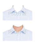女款浅蓝色衬衫证件照衣服素材