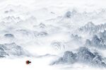新中式山水背景墙