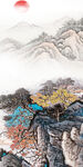 国画 人气玄关山水 TiF分层