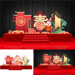 兔年美陈 新年布置 新年氛围 