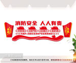 消防安全文化墙标语