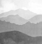方形镂空山水