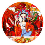 国潮串串香火锅装饰画