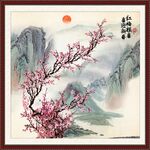 中国画梅花