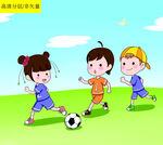 学生卡通运动素材