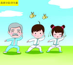 小学生运动卡通