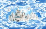 城堡天空之城背景墙