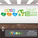 社区医院健康小屋服务中心文化墙