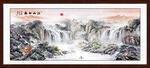 国画山水风景壁画