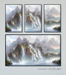 水墨山水画