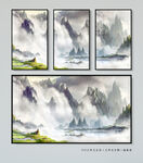 水墨山水画