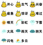 卡通天气贴