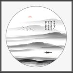 水墨山水画