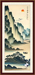 竖幅山水画