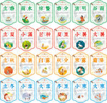 24节气标语 传统文化展板