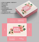 桃子包装设计 蜜桃盒子