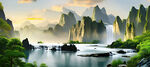 山水风景画