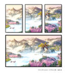 轻奢山水画