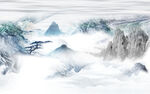 山水背景 