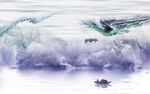 山水背景