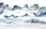 山水背景 