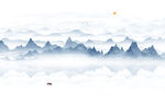 山水水墨画
