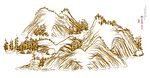 线条金山