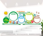简约创意校园班级学习园地文化墙