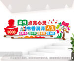 阅读读书校园文化墙